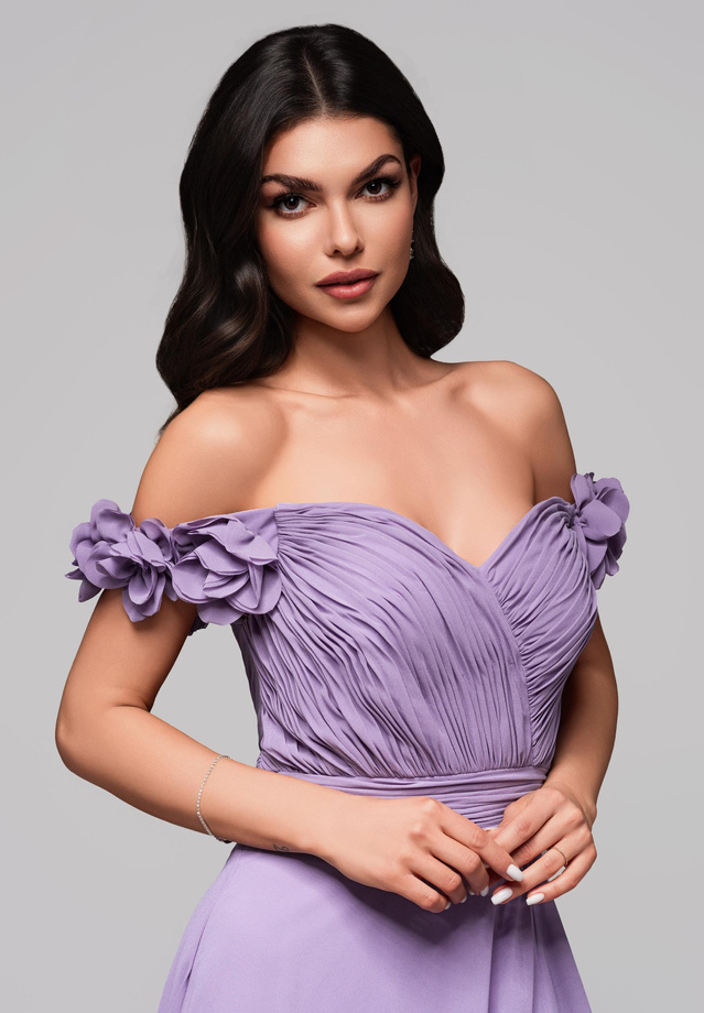 Evening dress LA-OM-DLR141 - violet