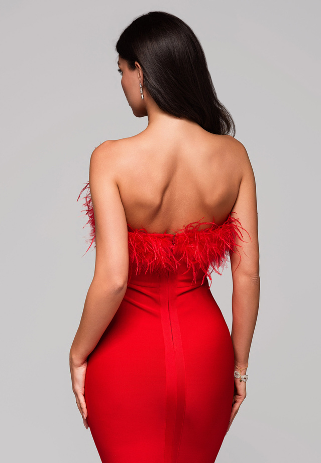 Evening dress LA-OM-DLR239 red