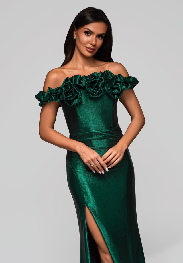 Evening dress LA-OM-DLR213 - green