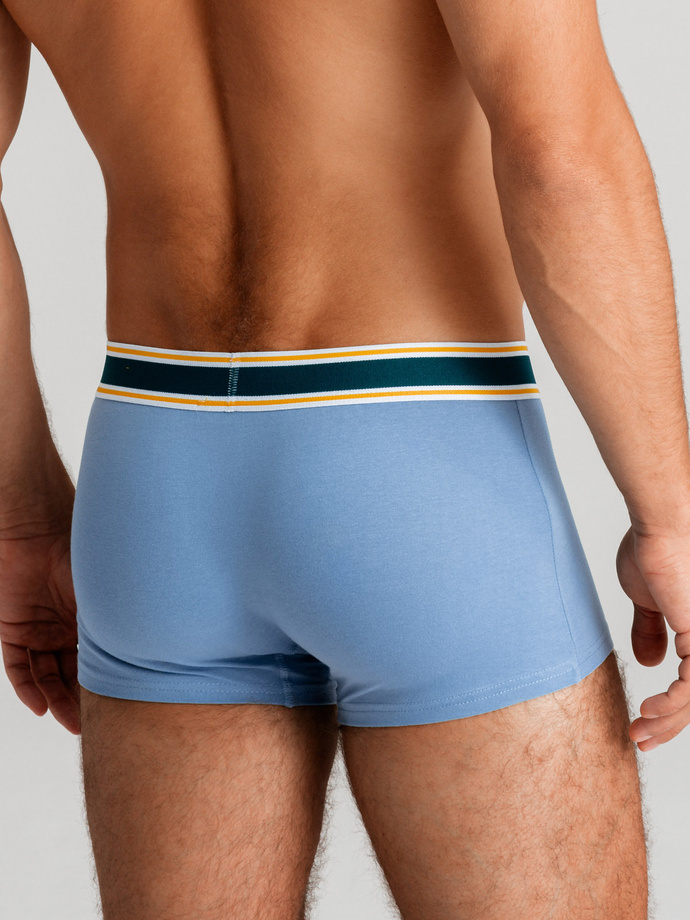 Classic fit men's boxer shorts with decorative elastic waistband - 3-pack mix OM-UNBO-0110