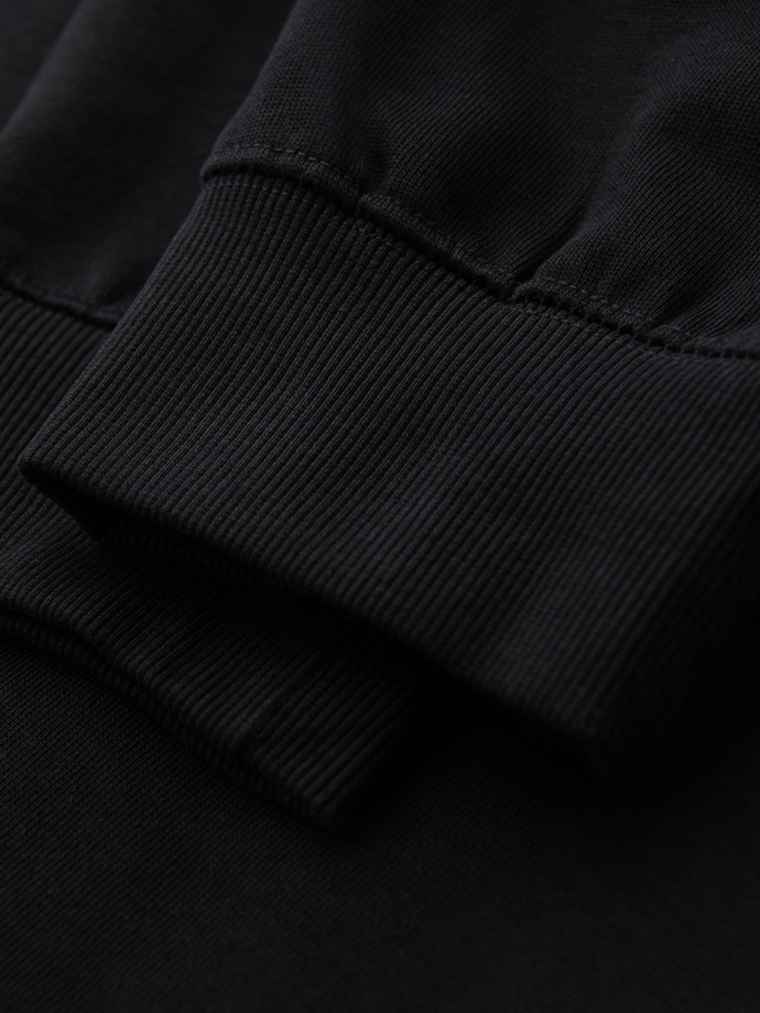 Męskie spodnie dresowe typu jogger - czarne V5 OM-PABS-0173