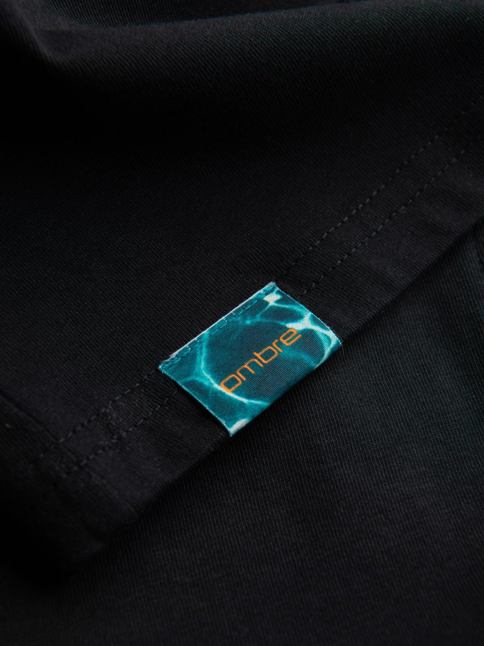 Men's Summer Vibe printed cotton tank top - black V1 OM-TSTT-0191