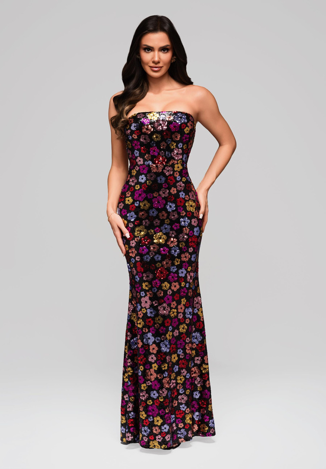 Evening dress LA-OM-DLR162 - black