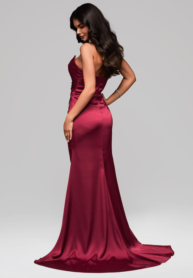 Evening dress LA-OM-DLR140 - burdungy