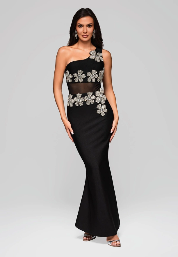 Evening dress LA-OM-DLR227 black