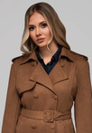 Women's trench coat LARICA OW-COLC-0107 v3 - brown