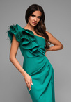 Evening dress LA-OM-DLR005 Regular Fit green