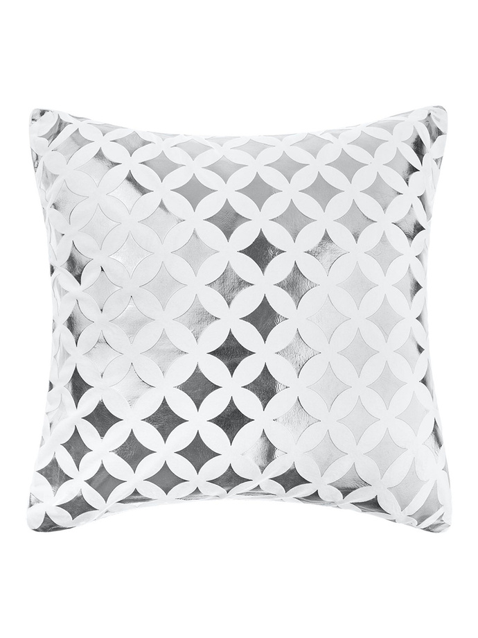 Decorative pillowcase Mauresca 45x45 A451 - silver/white