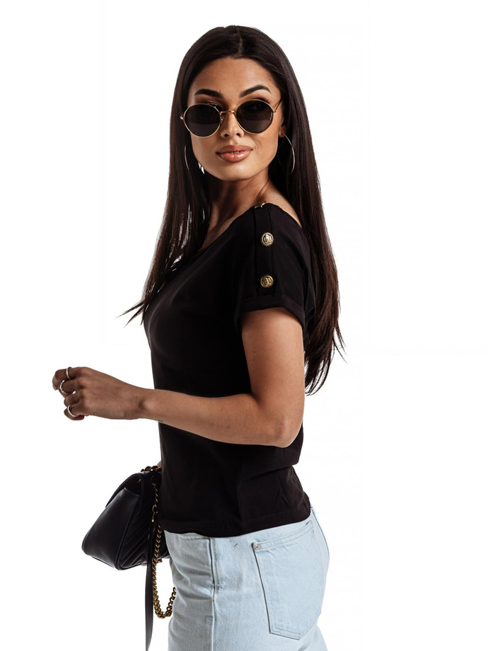 Fashionable women's blouse LLR022 - black