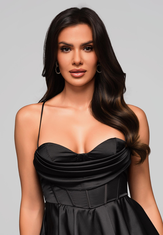 Evening dress LA-OM-DLR202 black