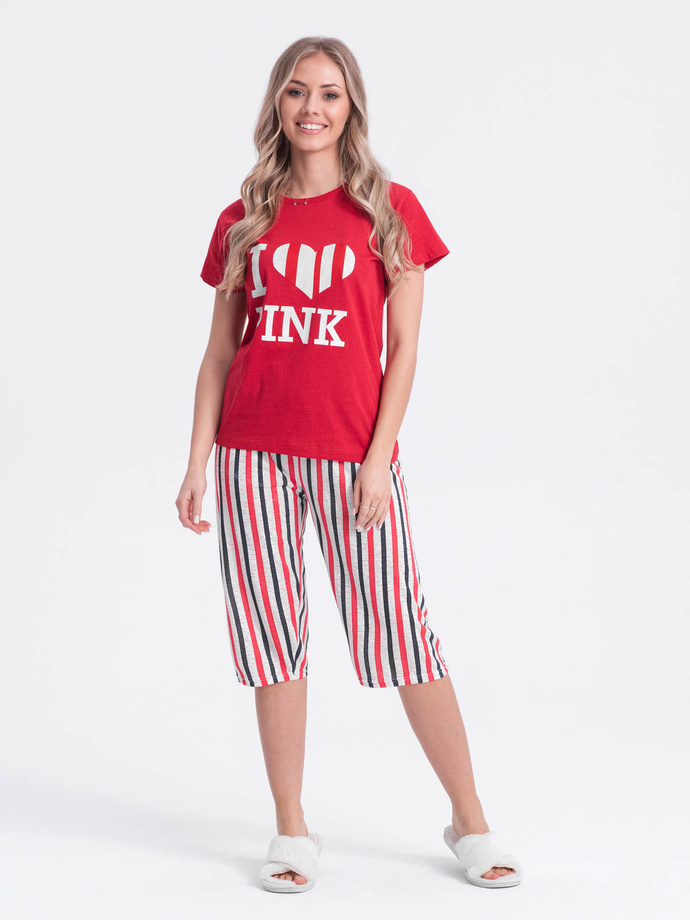 Women's pyjamas ULR279 - red