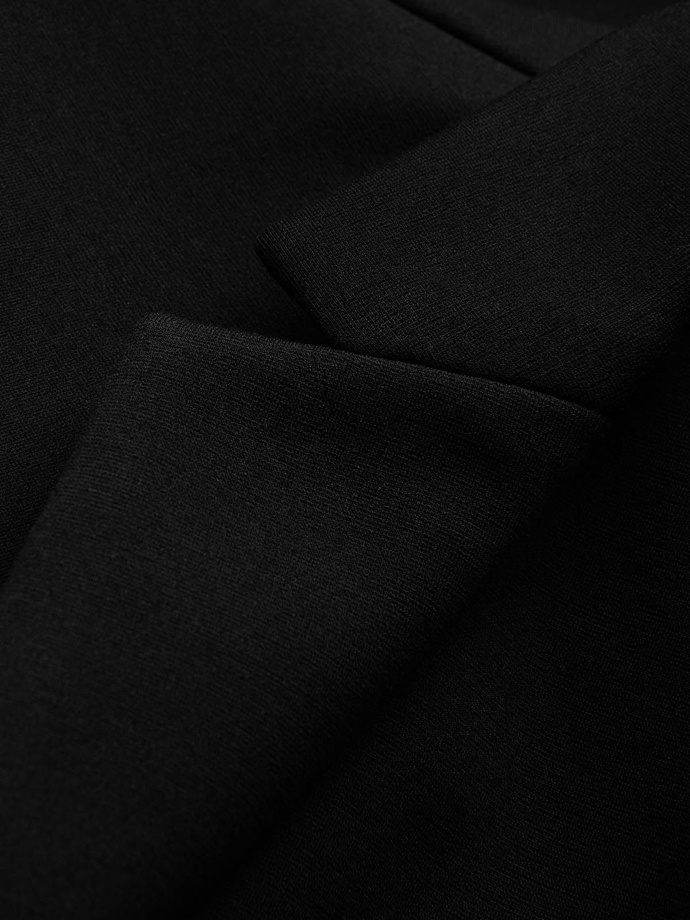 Marynarka męska z naszywanymi kieszeniami - czarna V5 OM-BLZB-0127