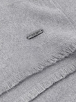 Men's monochrome fringed scarf - grey V3 OM-ACSF-0116