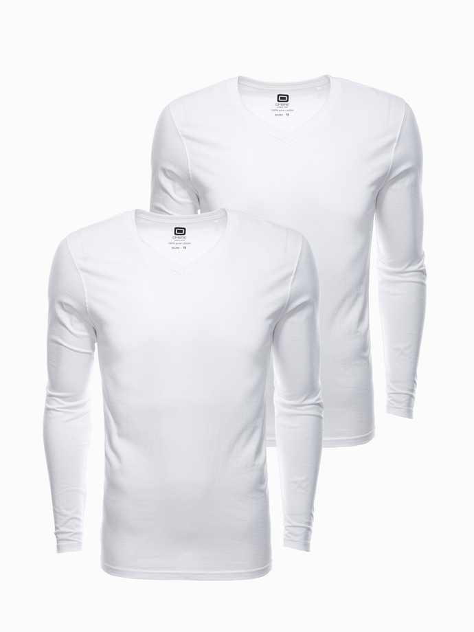 Zestaw longsleeve męski V-NECK - mix 2-pak V3 Z41