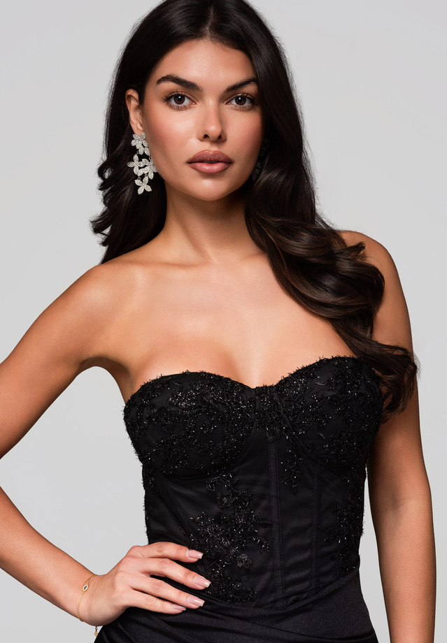 Evening dress LA-OM-DLR186 - black