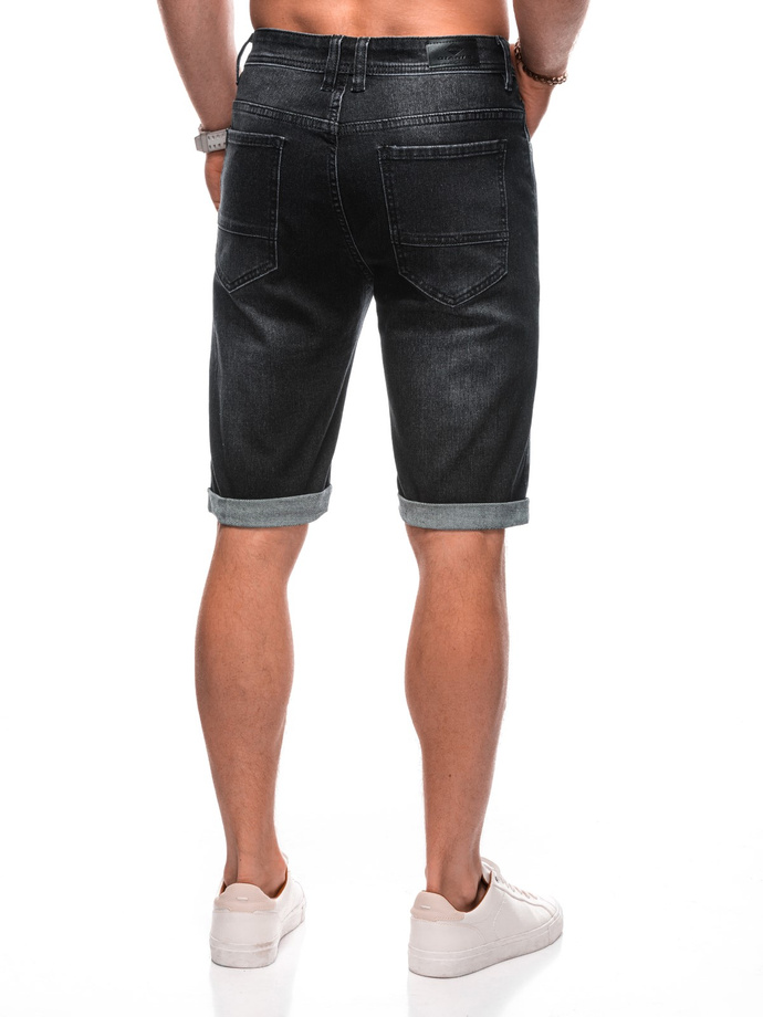 Men's denim shorts W506 - black