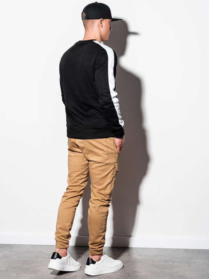 Men's hoodless sweatshirt OM-SSNZ-22FW-010 - V4 black