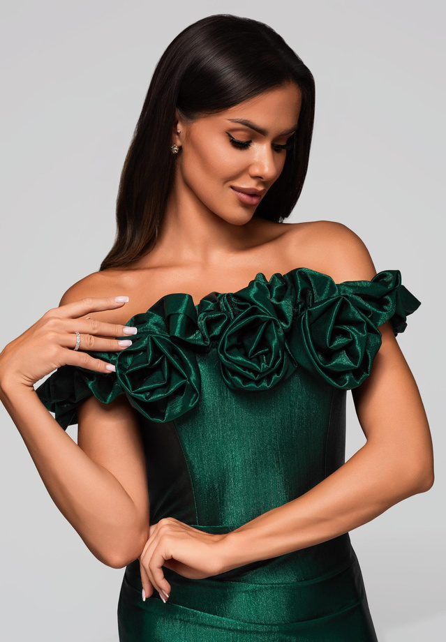 Evening dress LA-OM-DLR213 - green