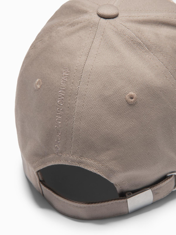 Men's baseball cap with decorative embroidery - ash V3 OM-ACCS-0102