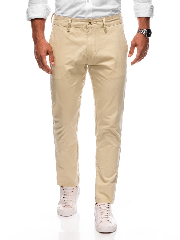 Men's pants chino P1478 - light beige