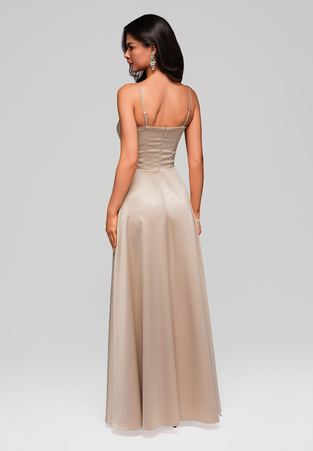 Evening dress LA-OM-DLR175 - gold