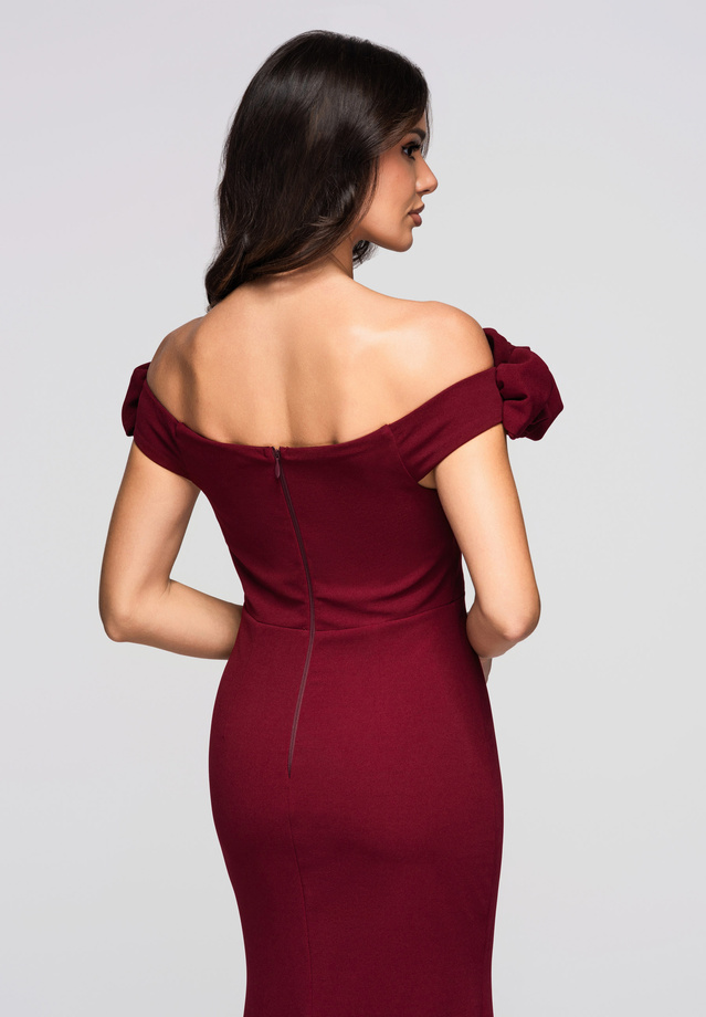 Sukienka wieczorowa LA-OM-DLR178 - burgundy