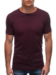 Men's plain t-shirt EM-TSBS-0100 - burgundy