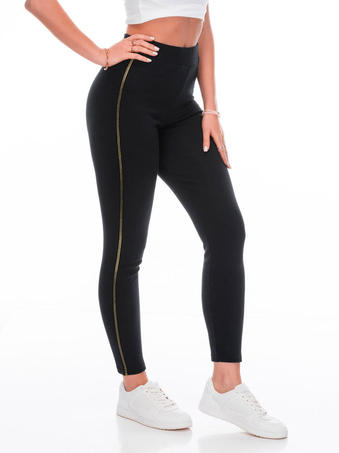 Women's leggings pants PLR246 - black