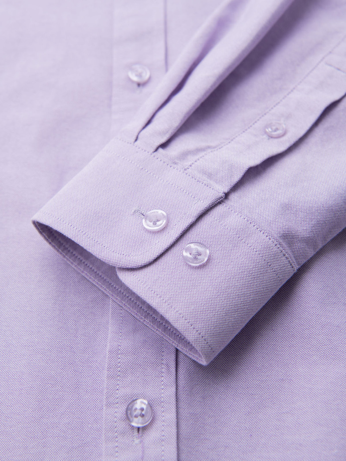 Men's cotton pastel oxford shirt - lavender V2 OM-SHOS-0183