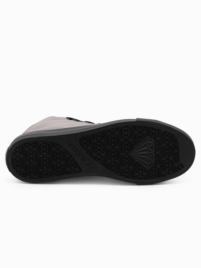 Men's shoes sneakers in combined materials - graphite V8 OM-FOTH-0143