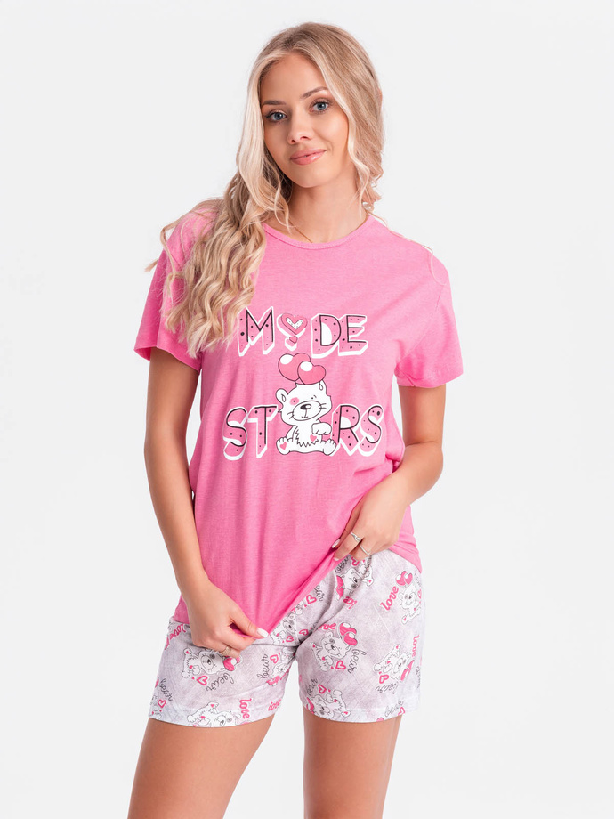 Women's pyjamas ULR350 - pink