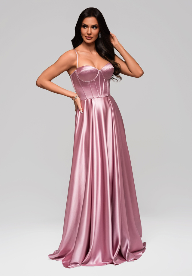 Evening dress LA-OM-DLR160 - pink