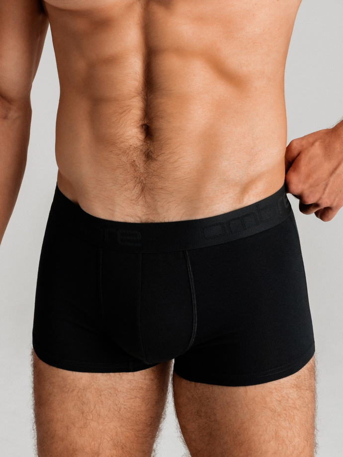 Men's cotton boxer shorts with logo - 3-pack mix V3 OM-UNBO-0105