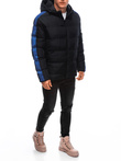 Men's quilted winter jacket - black V4 EM-JAHP-0101
