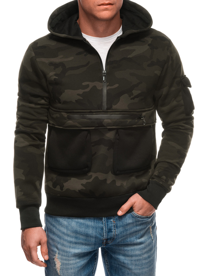 Men's zip-up sweatshirt B1694 - khaki