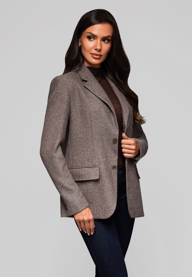 Women's jacket LW-BLZB-0101 v4 - brown