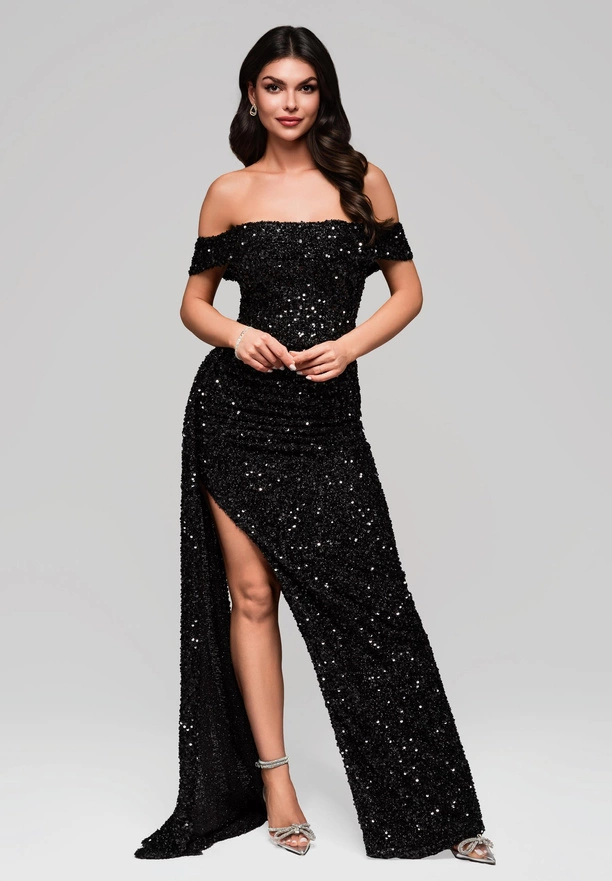 Evening dress LA-OM-DLR134 - black