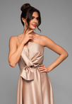 Evening dress LA-OM-DLR004 Regular Fit gold