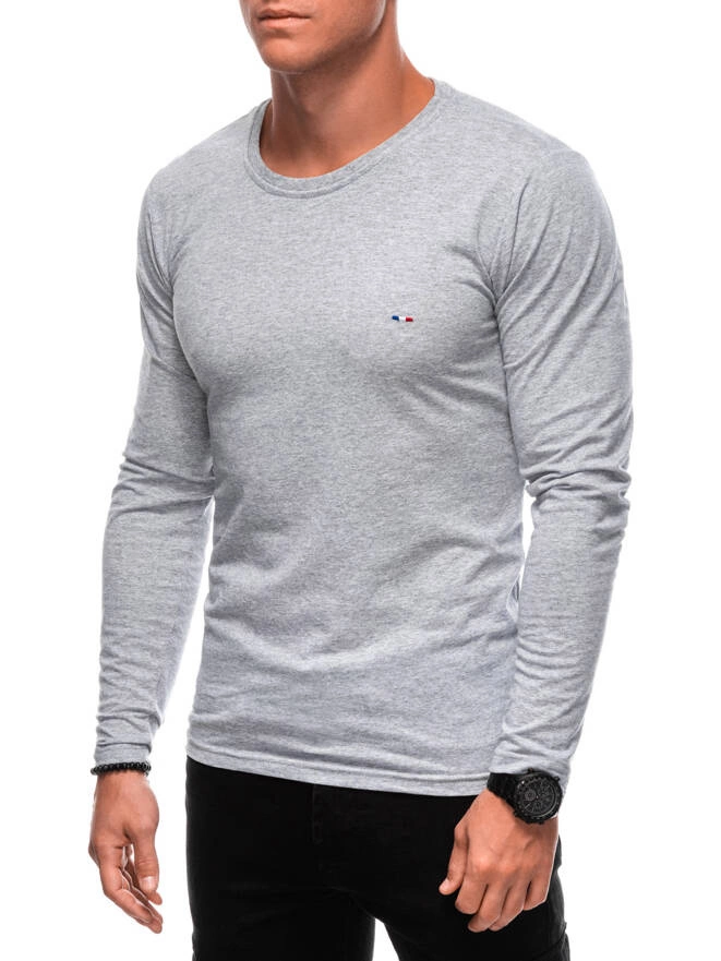 Men's printed longsleeve L170 - grey