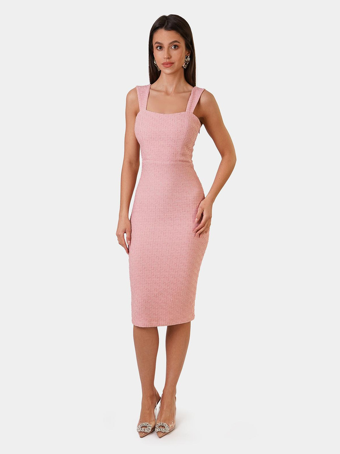 CHANTAL midi dress DLR135 - powder pink