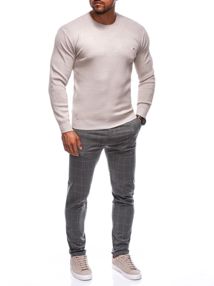Sweter męski E238 - beżowy