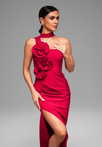 Evening dress LA-OM-DLR063 Regular Fit red