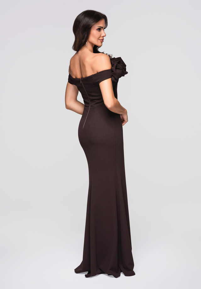 Evening dress LA-OM-DLR178 - brown