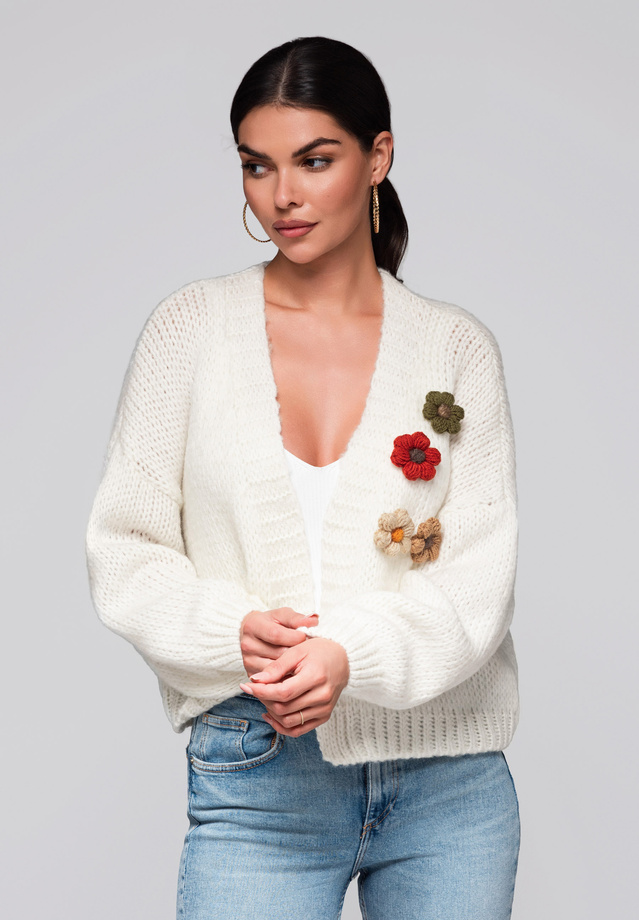 Sweter damski LW-SWCD-0101 cream