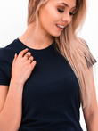 Women's plain t-shirt SLR001 - navy
