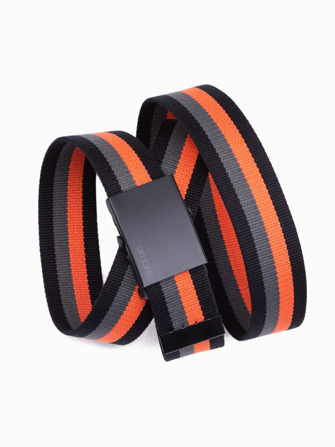 Men's sackcloth belt - black A650