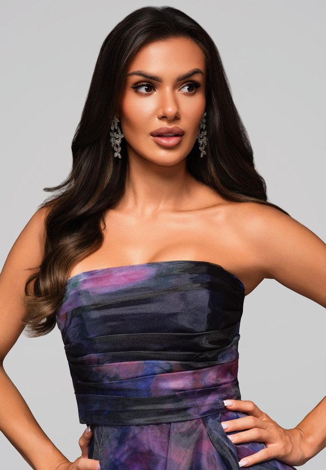 Evening dress LA-OM-DLR230 blue