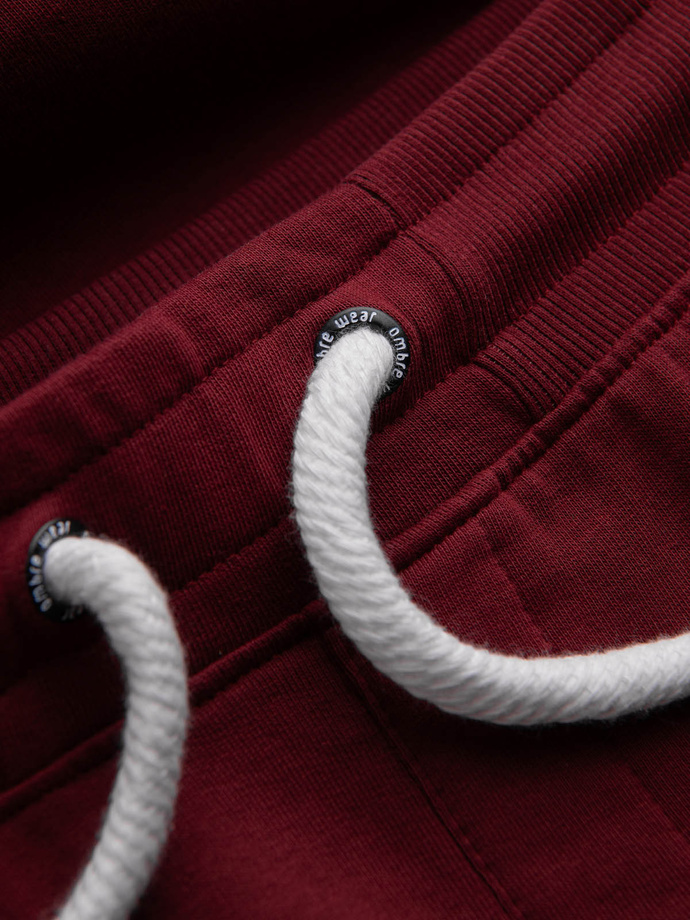 Men's sweatpants - burgundy P946