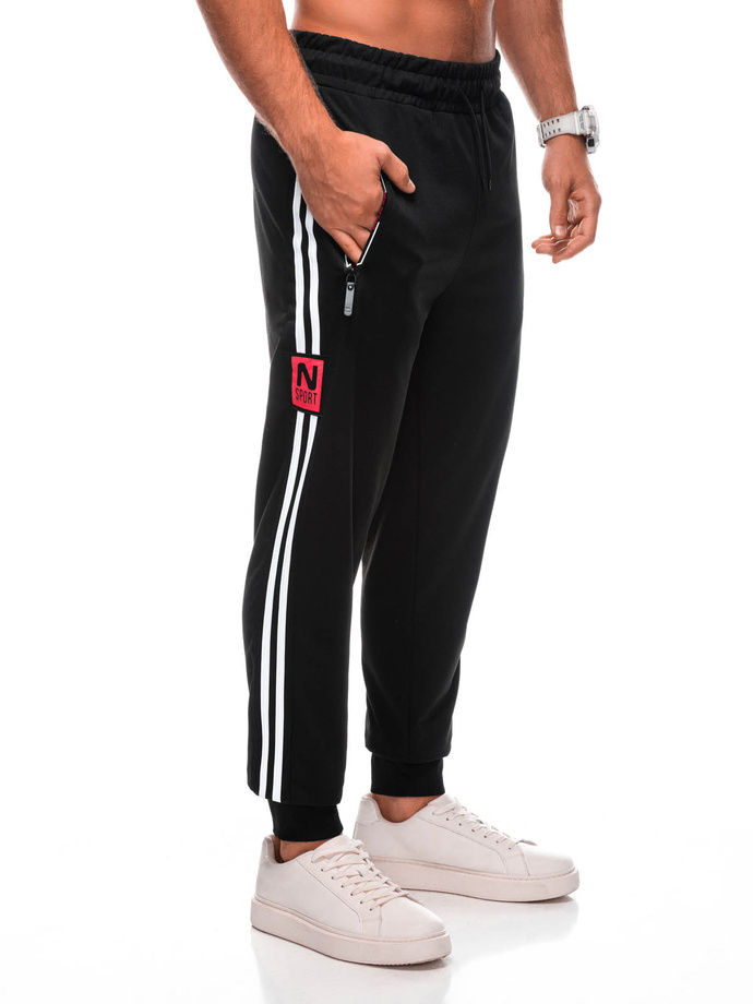 Men's sweatpants P1495 - black