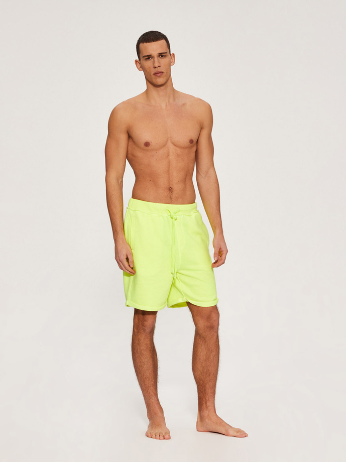 Men's shorts CLTN SH 0122 W456 - neon yellow